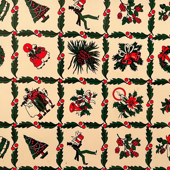 Vintage Metal Christmas Tray - Picture 3 of 5